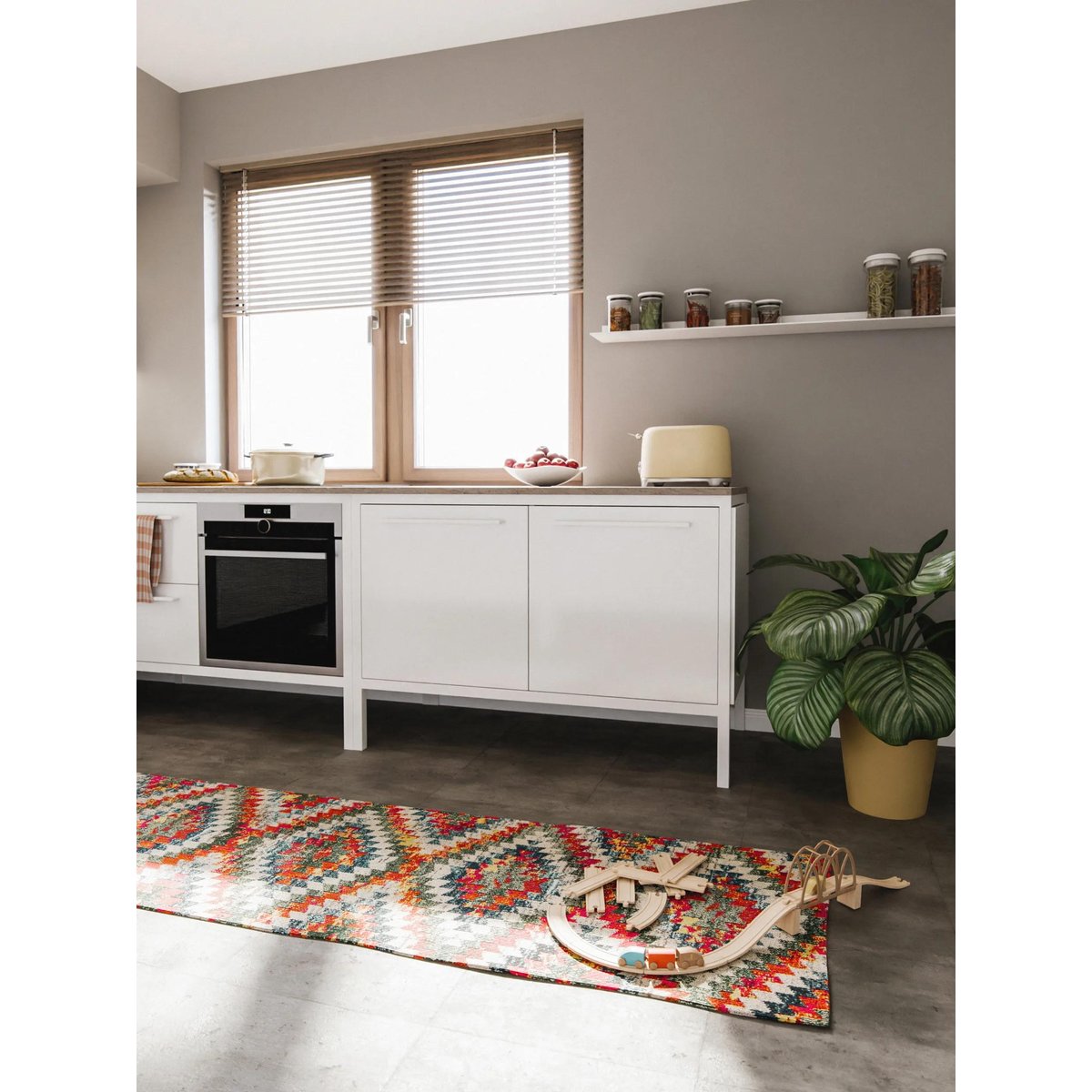 Tapis de couloir CASA multicouleur, BENUTA 