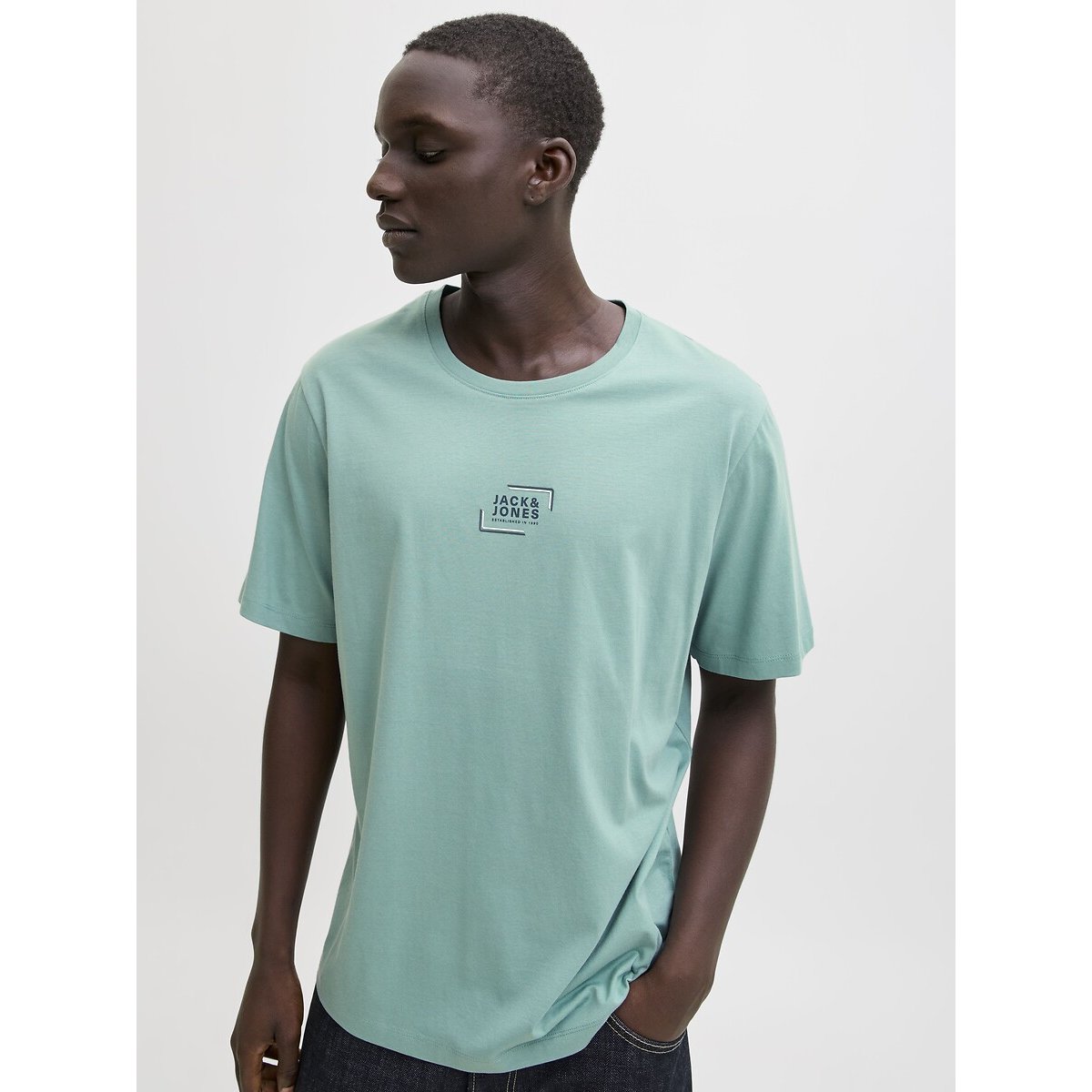 T-shirt manches courtes vert d'eau, JACK & JONES