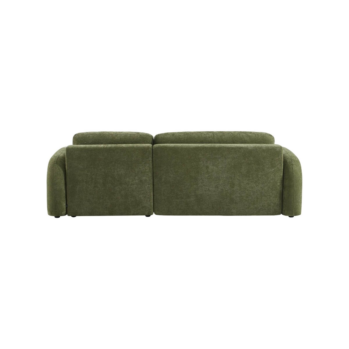 Canapé d'angle réversible convertible 3 places tissu avec coffre NOUMA vert, SWEEEK