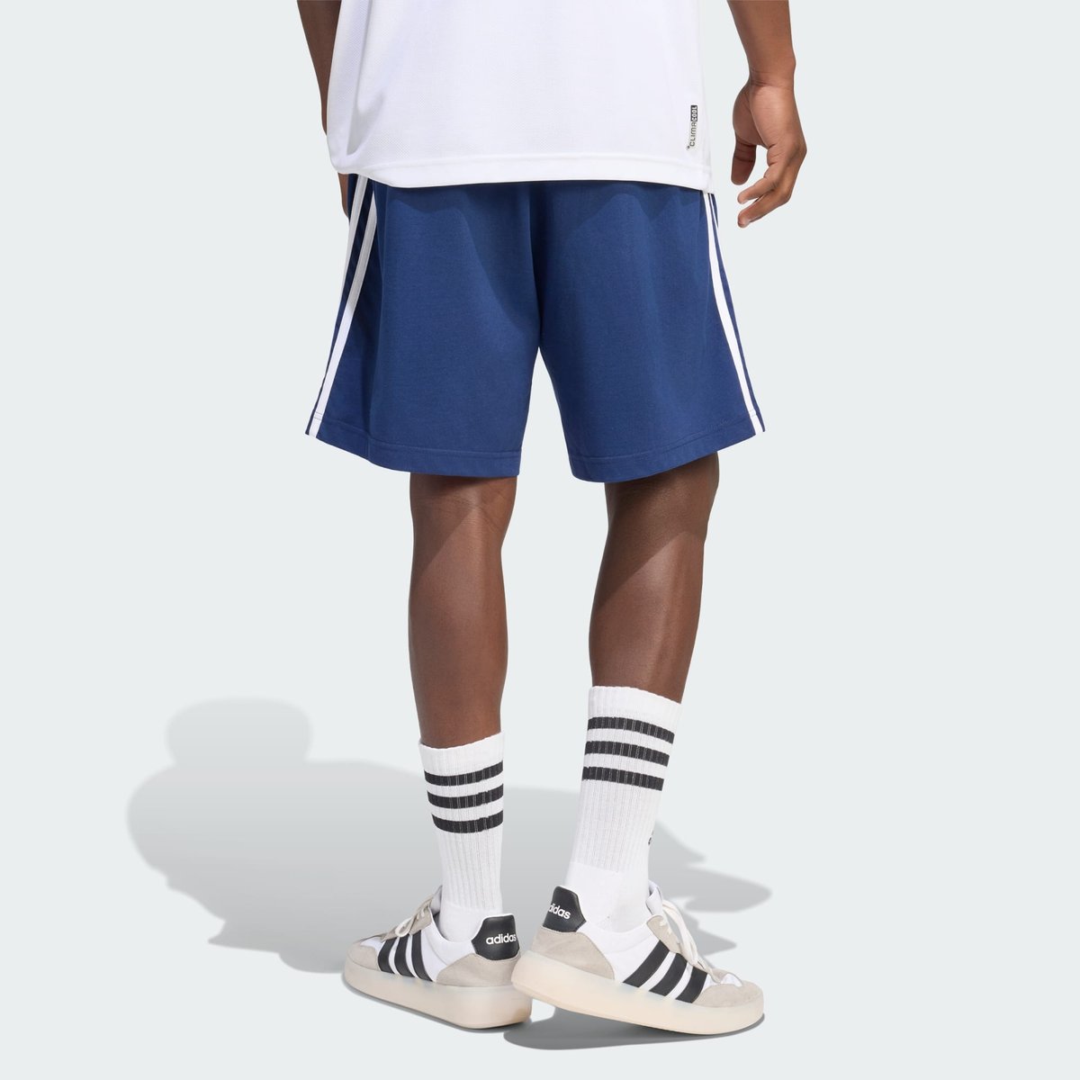 Short Jersey 3 Bandes Essentials Short Jersey 3 Bandes Essentials team navy blue 2 / white, ADIDAS SPORTSWEAR