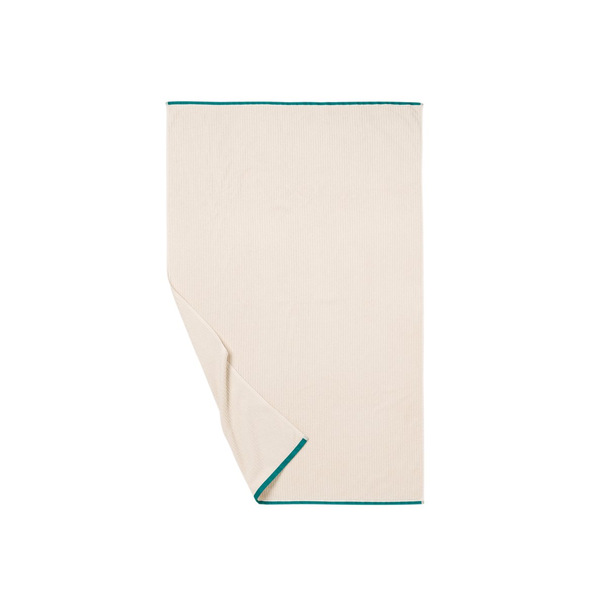 Serviette de toilette coton bio BUNDI creme, CARRE BLANC