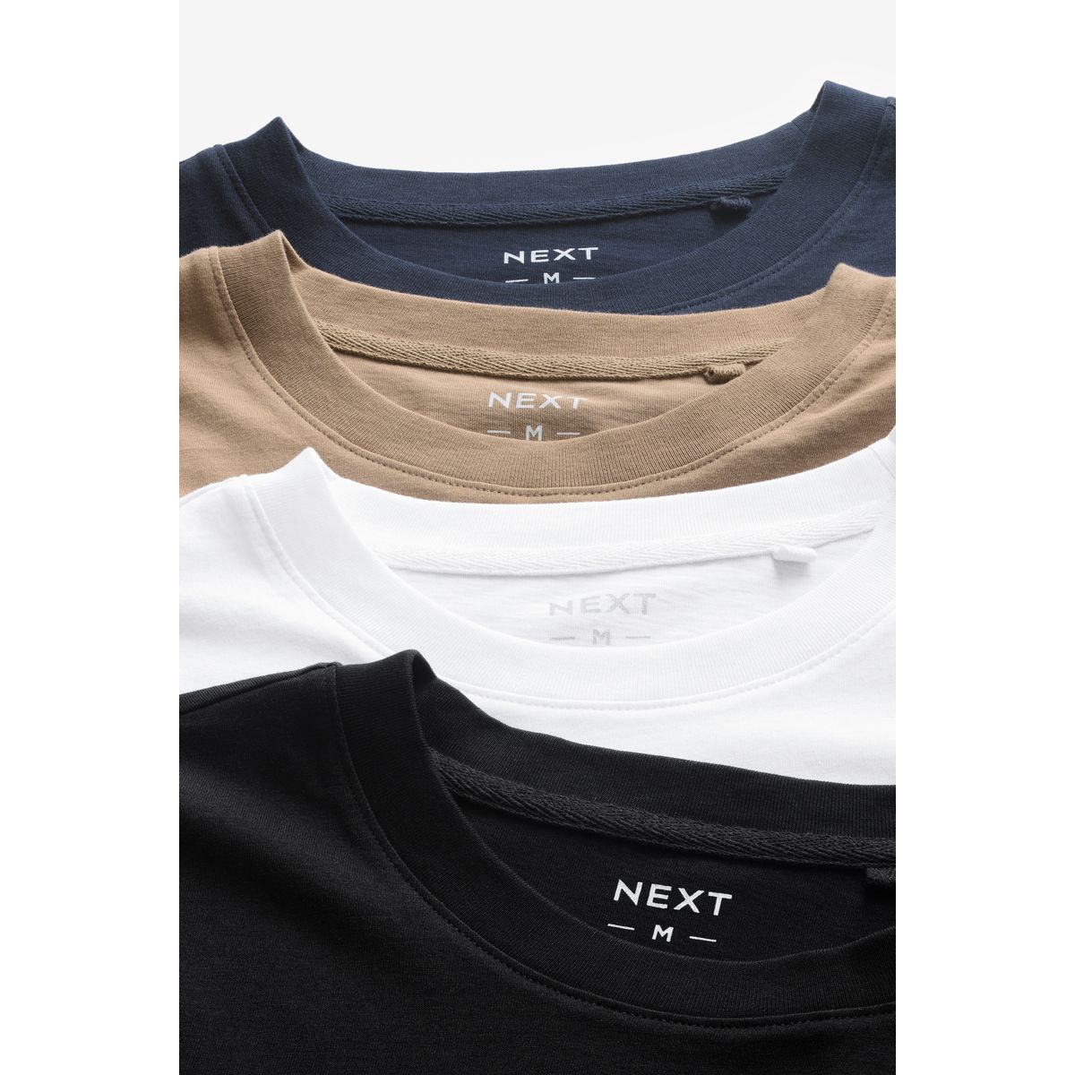 T-Shirts à manches longues, lot de 4 marine/blanc/noir/pierre, NEXT