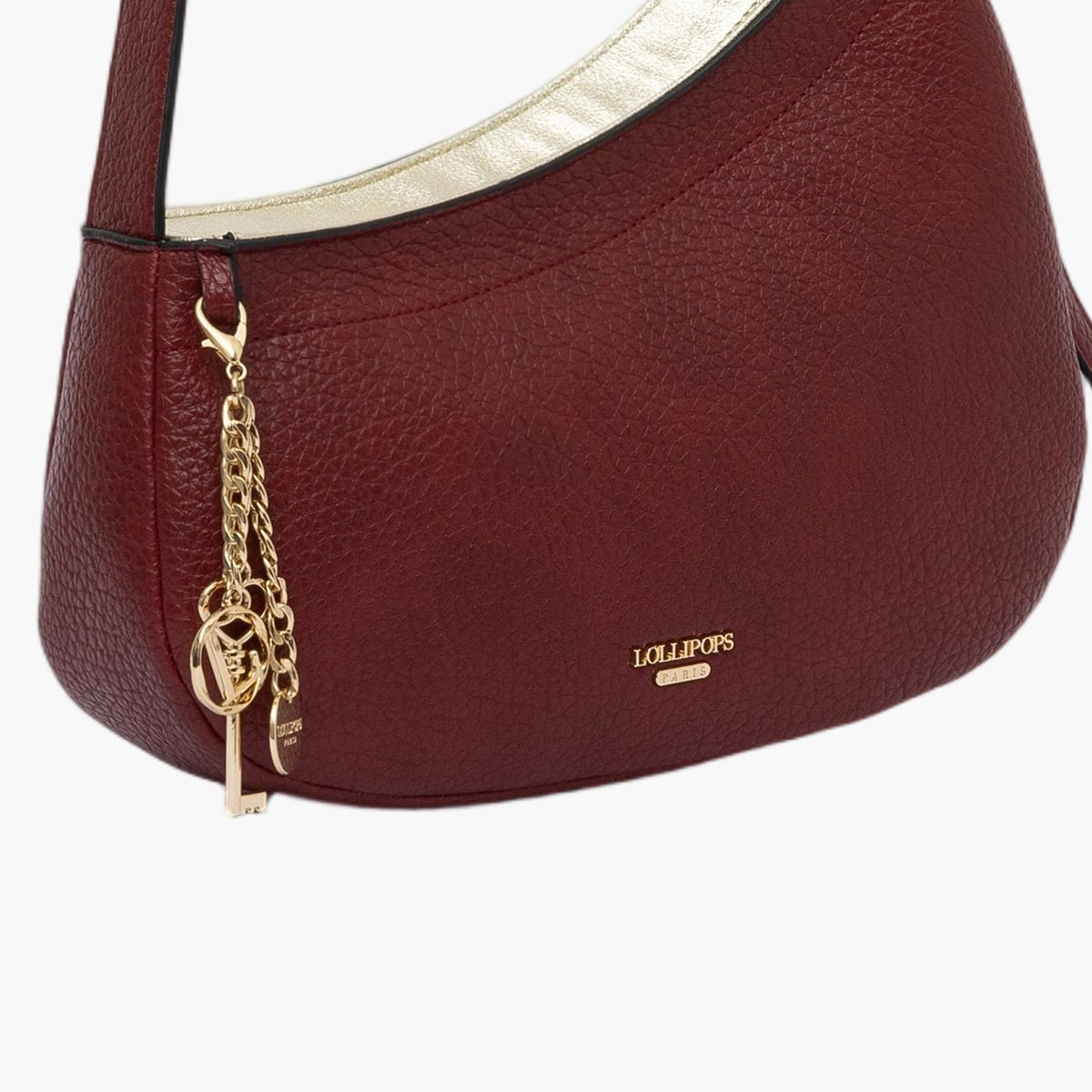Sac porté épaule  Todora M doré,rouge, LOLLIPOPS