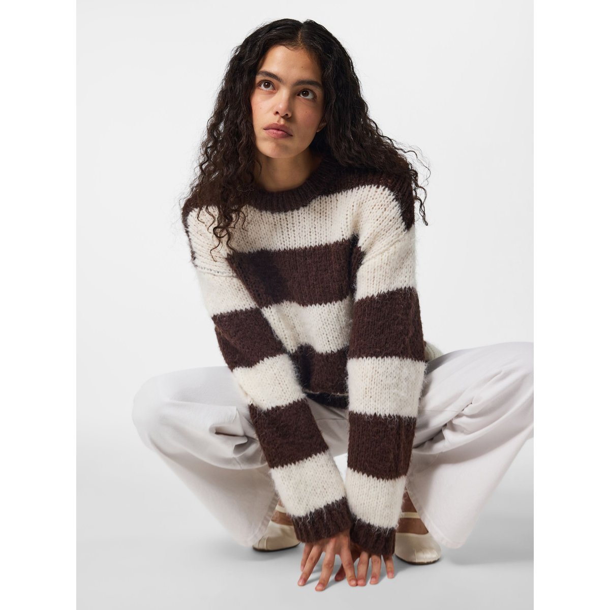 Pull En Maille marron - hot fudge1, PIECES