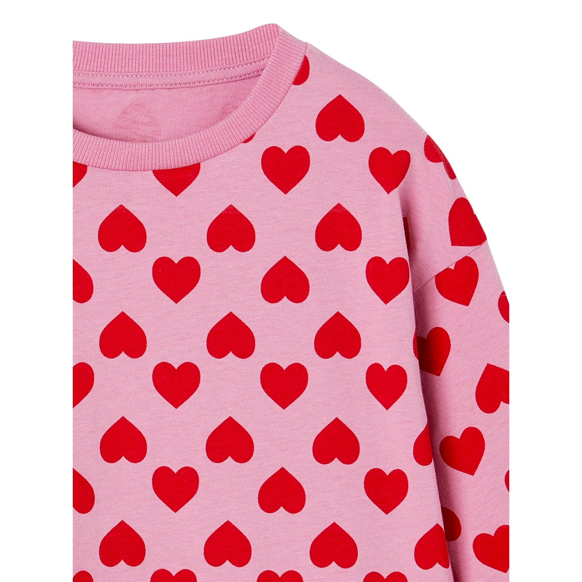 Tee-shirt manches longues vieux rose, VERTBAUDET