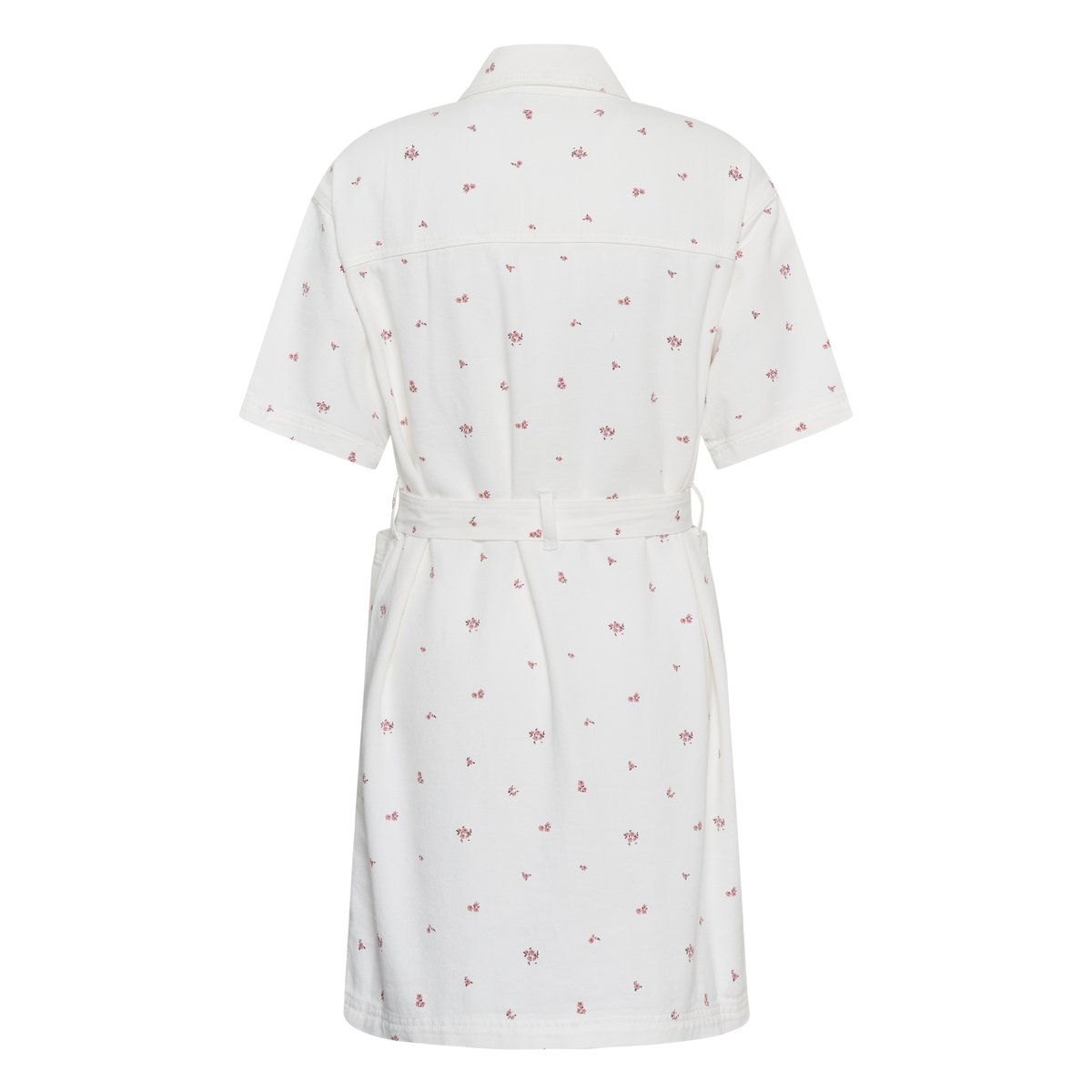Robe en jean blanc white denim/rose flower, KAFFE