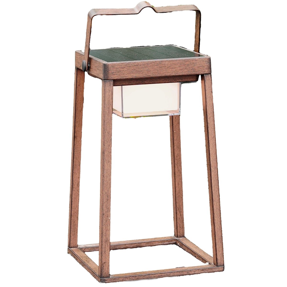 Lanterne solaire rechargeable VERONA marron, LUMISKY