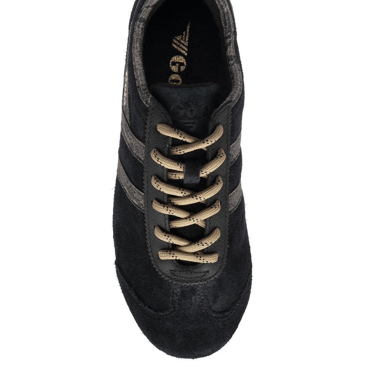 Baskets en cuir, à lacets cordes, CLEORA II noir, GOLA