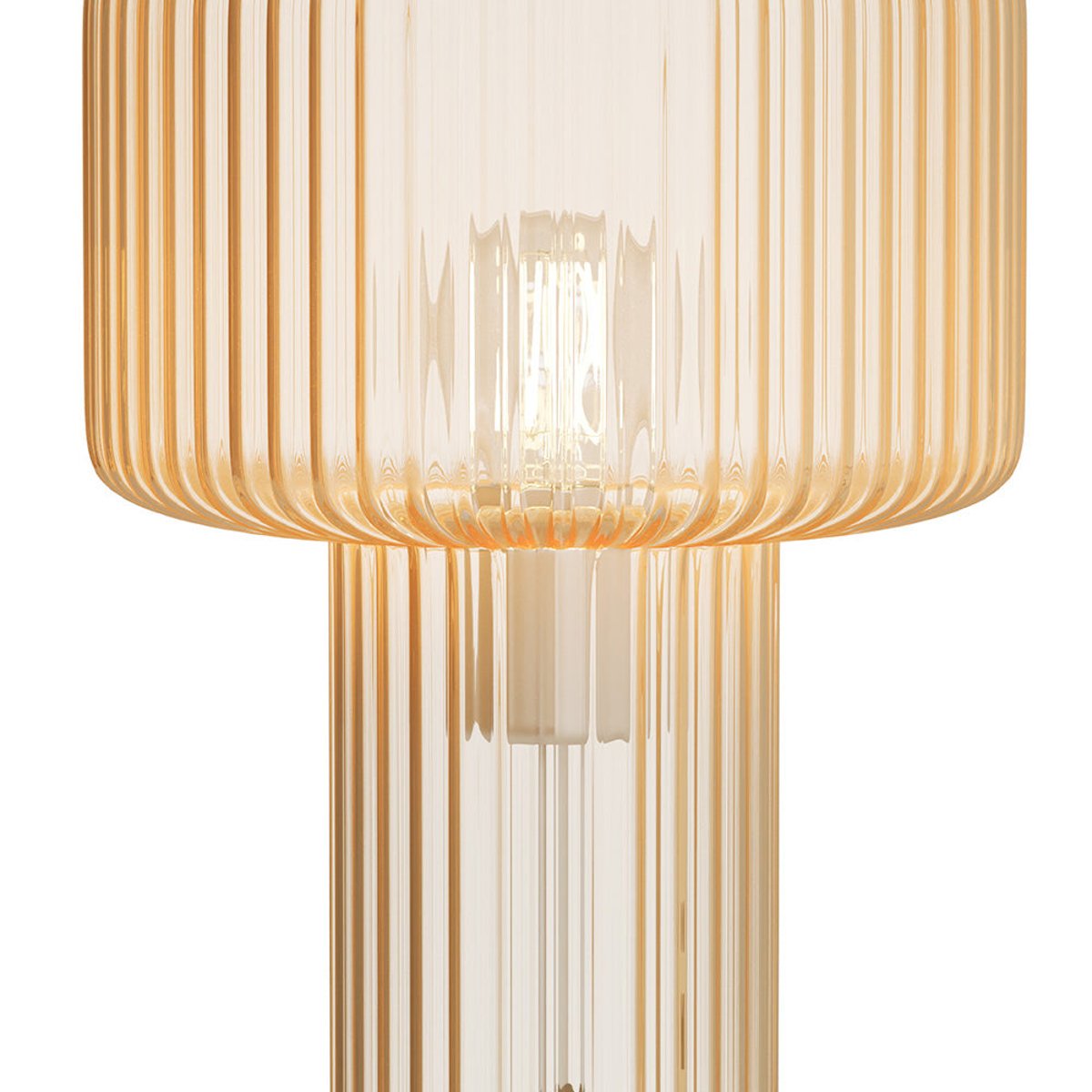 Lampe en verre cannelé - VERRA transparent, MAISON PAVANE