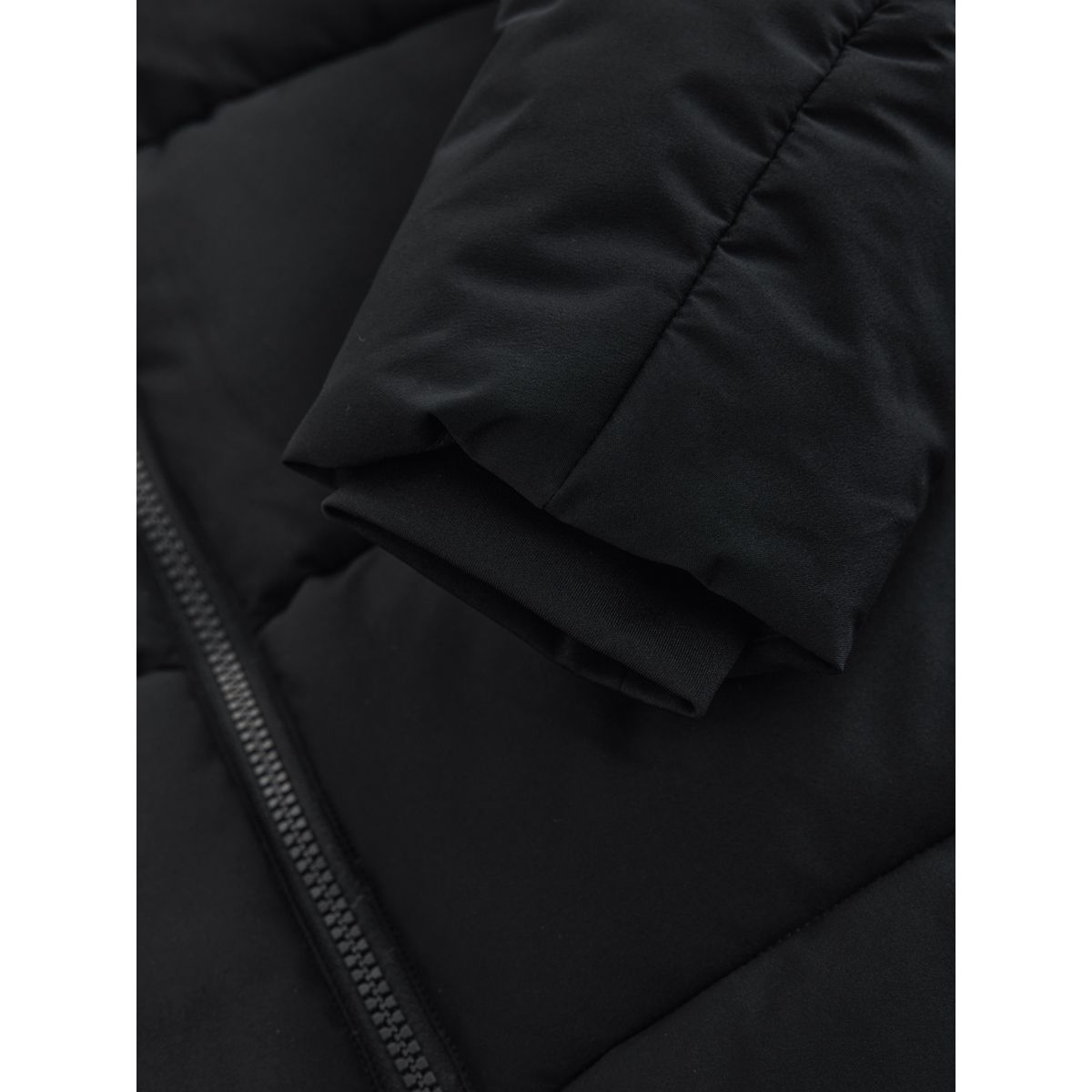 Manteau rembourré à doublure micropolaire noir, NEXT