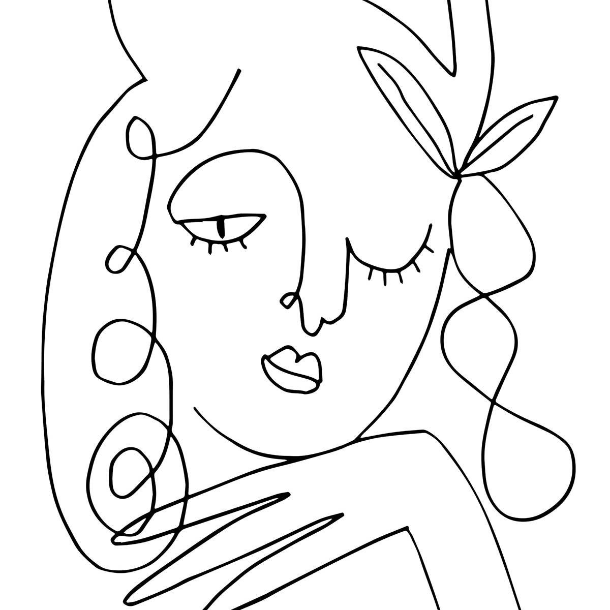Tableau la femme au clin d'oeil tableau alu dibond, HEXOA