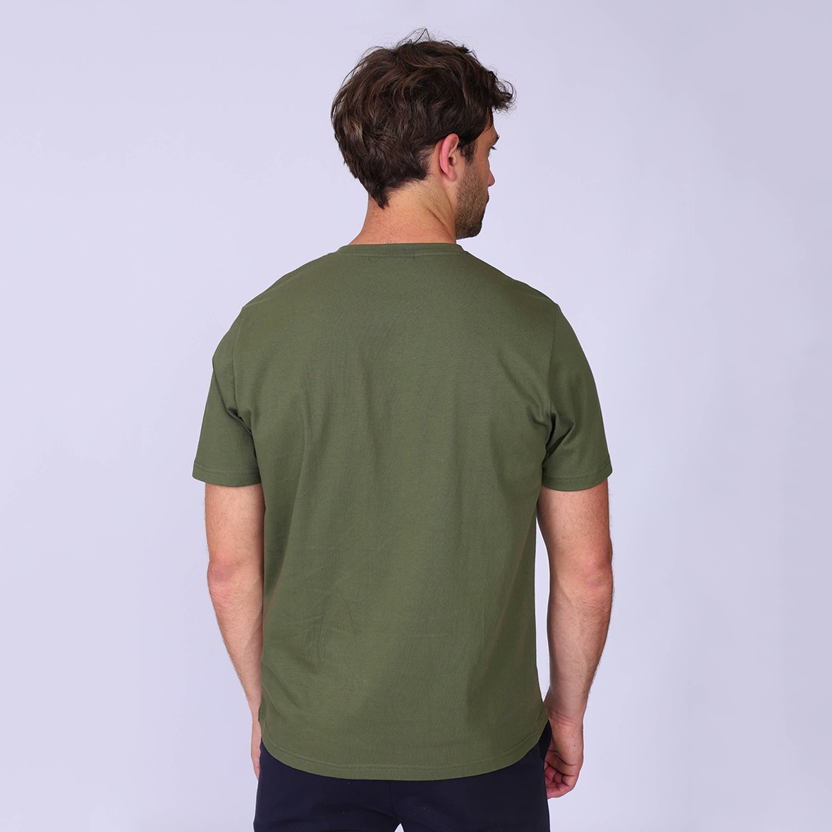T-shirt imprimé montagne kaki, MISE AU GREEN