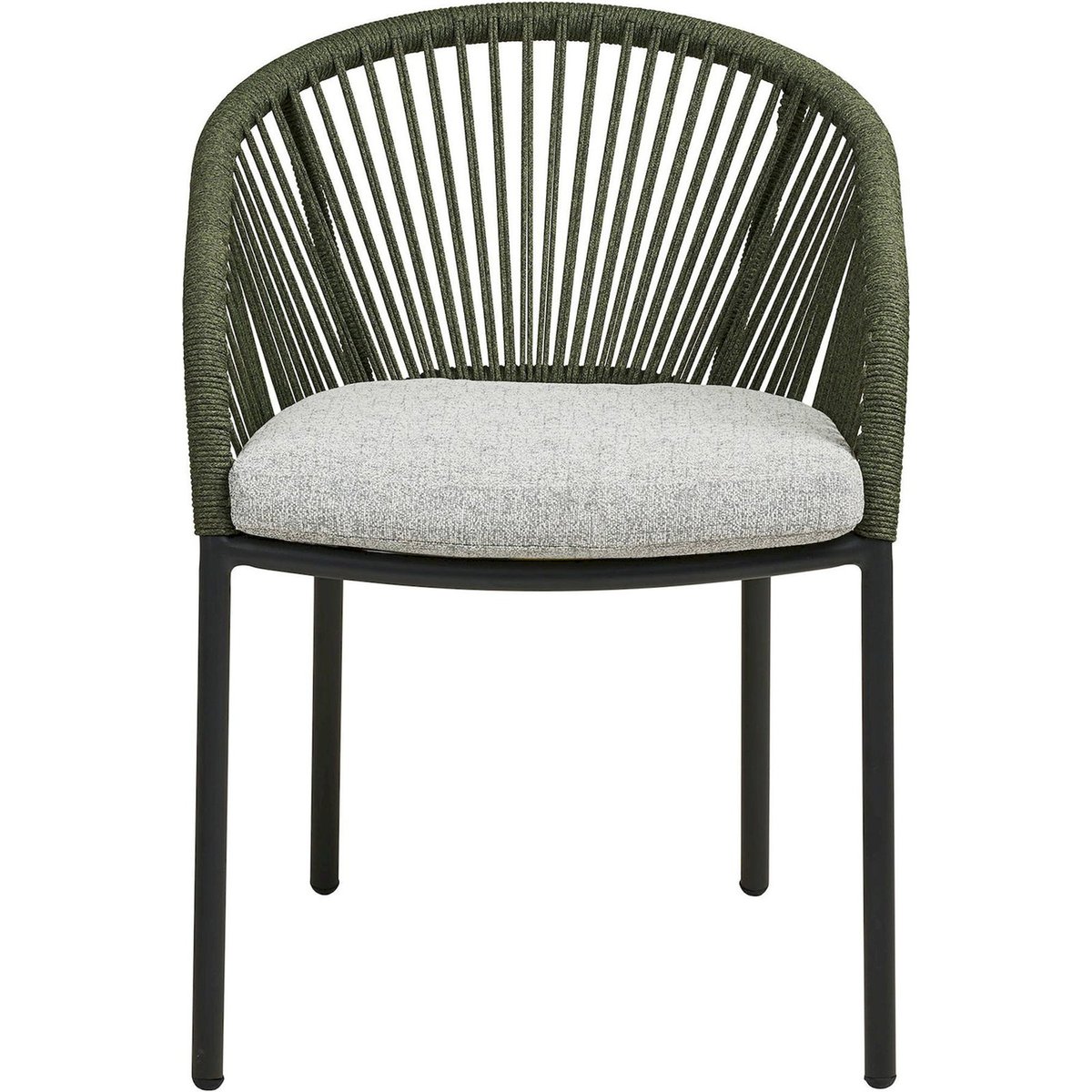 Chaise de jardin en métal collection NOVELLA vert et gris, RECOLLECTION
