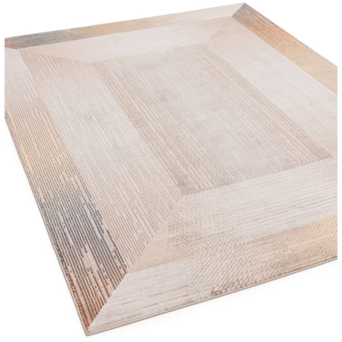 Tapis tissé plat moderne ROMI beige, NOVATREND