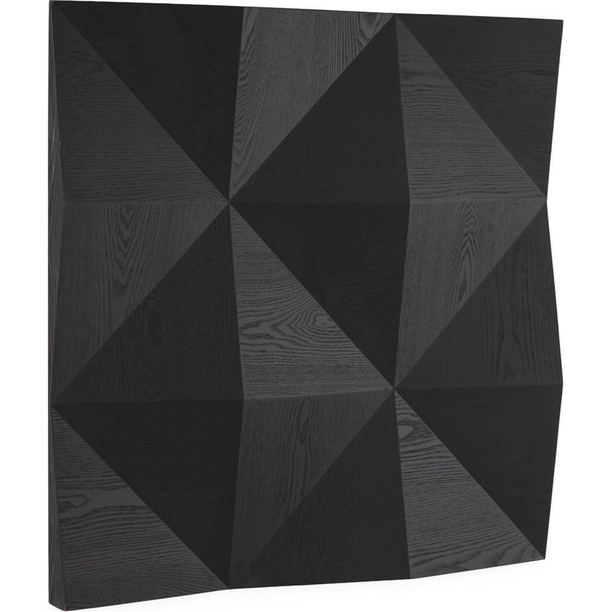 Sculpture murale géométrique contemporaine noir, RECOLLECTION