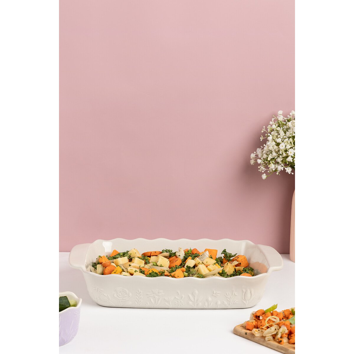 In The Meadow 37cm Rectangular Baking Dish cream, MASON CASH
