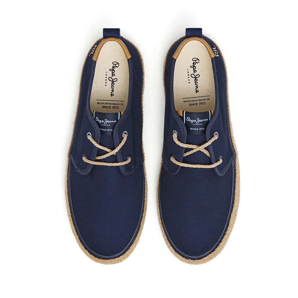 Baskets Bluchers Avec Détails En Jute marine, PEPE JEANS