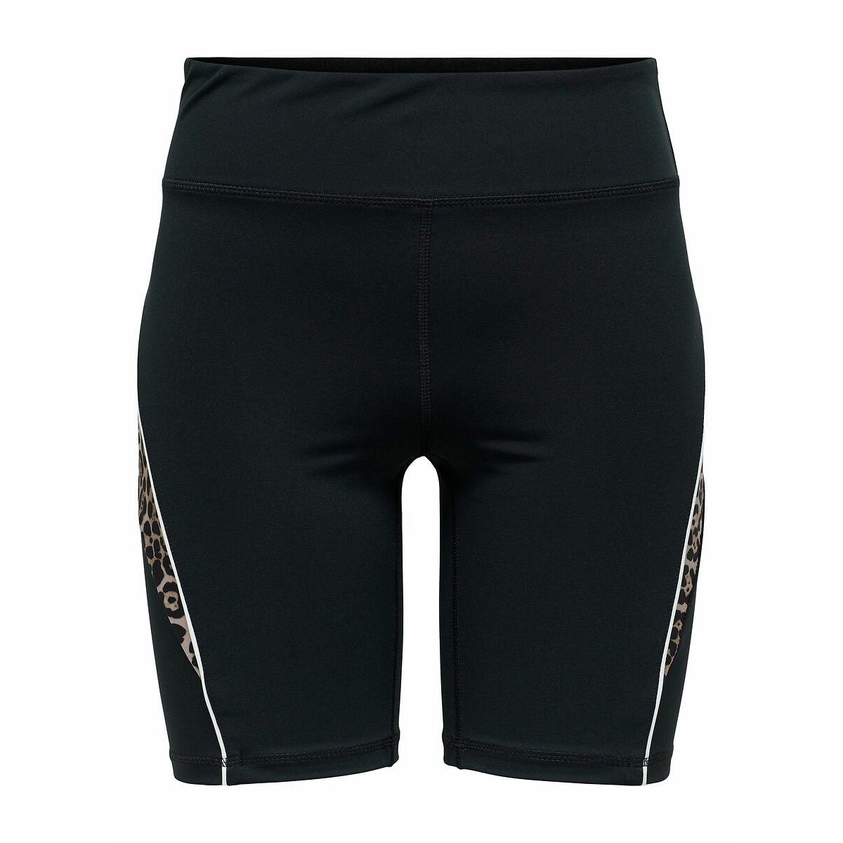 Short cycliste sport Mila détail imprimé léopard noir/léopard, ONLY PLAY