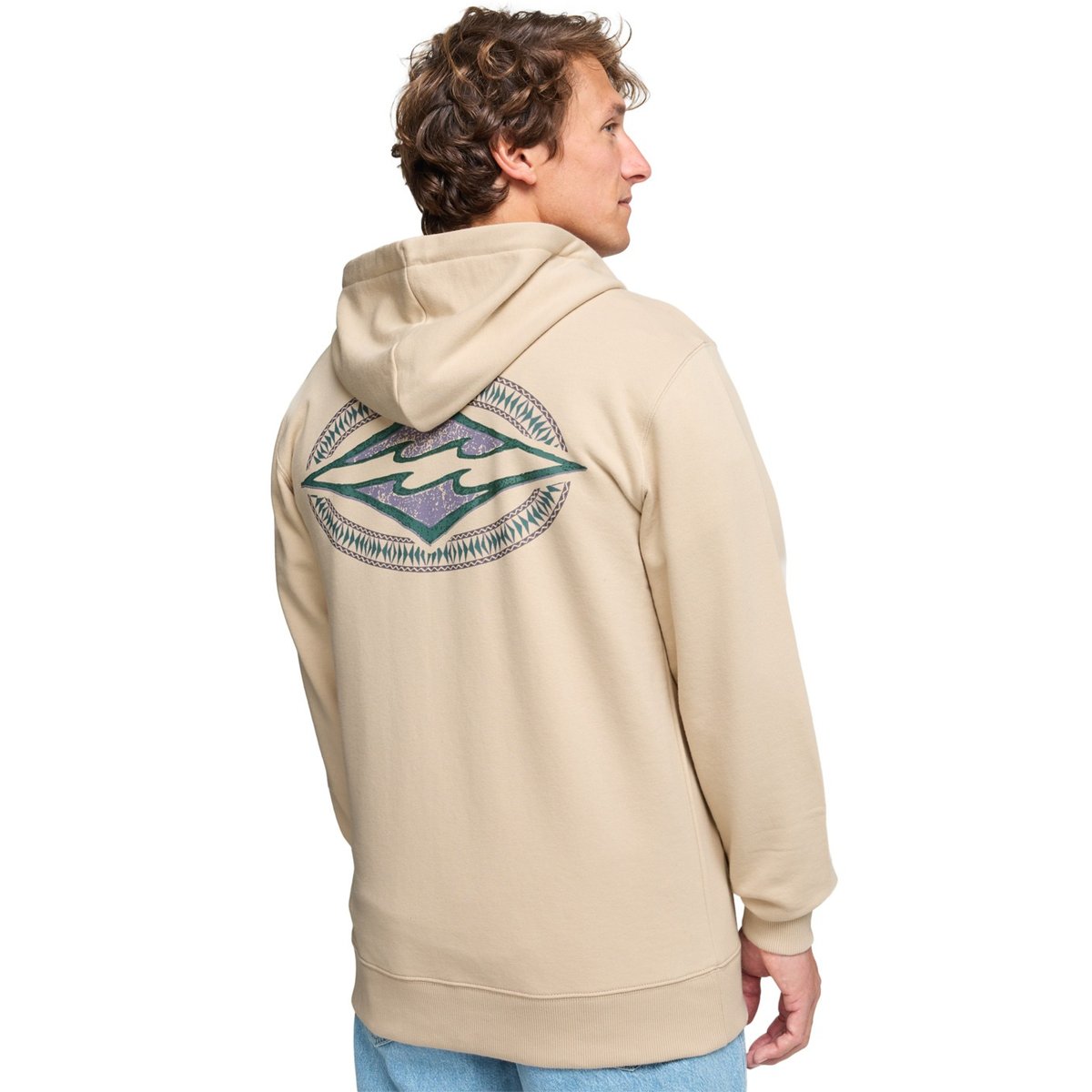 Sweat à capuche zippé FOUNDATION beige chino, BILLABONG