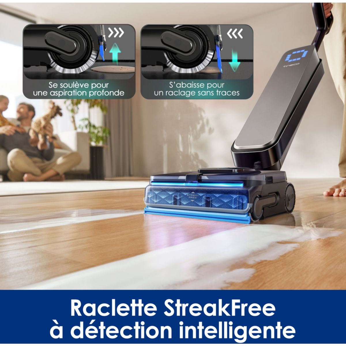 Aspirateur laveur Floor One S9 Scientist Complete couleur unique, TINECO