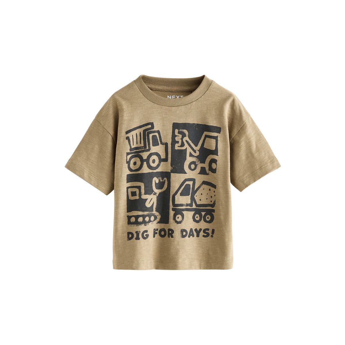 T-shirt imprimé à manches courtes, lot de 3 black digger, NEXT