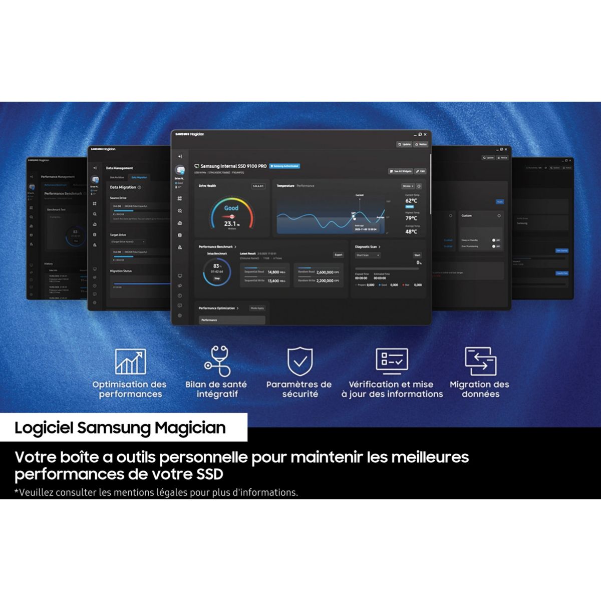 Disque SSD interne 1To 990 Pro avec dissipateur pour PS5 couleur unique, SAMSUNG