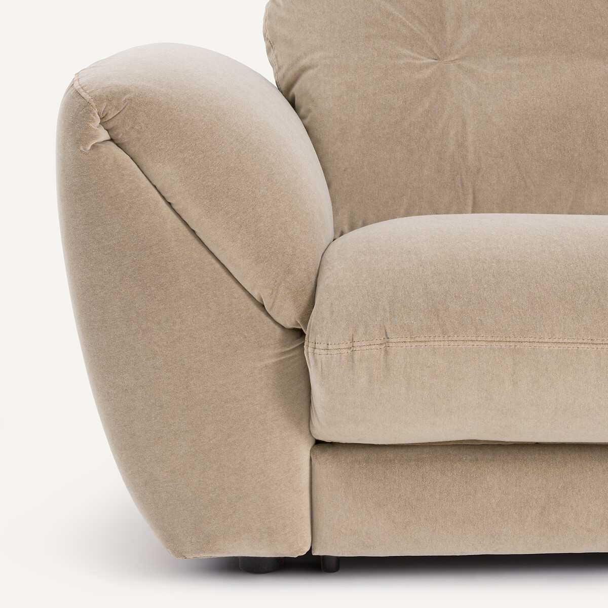 3-Sitzer-Sofa, umwandelbar, Stonewashed-Velours, EDGAR shiitakegrau, AM.PM