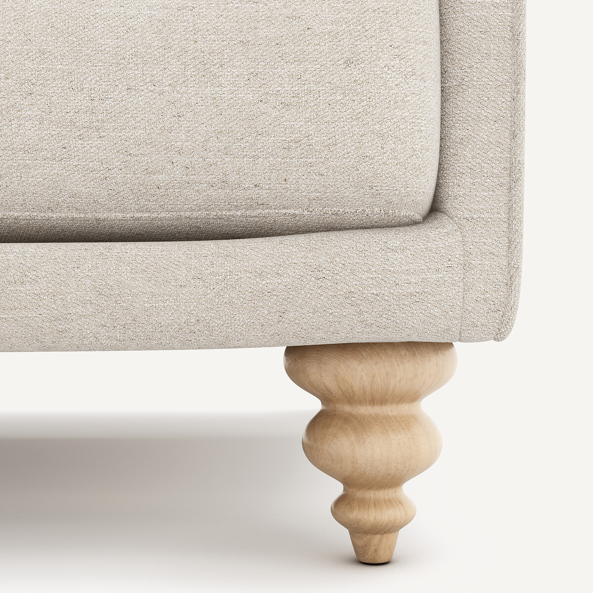 3-, 4- oder 5-Sitzer-Sofa, aus meliertem Canvas, LAZARE elfenbein, AM.PM