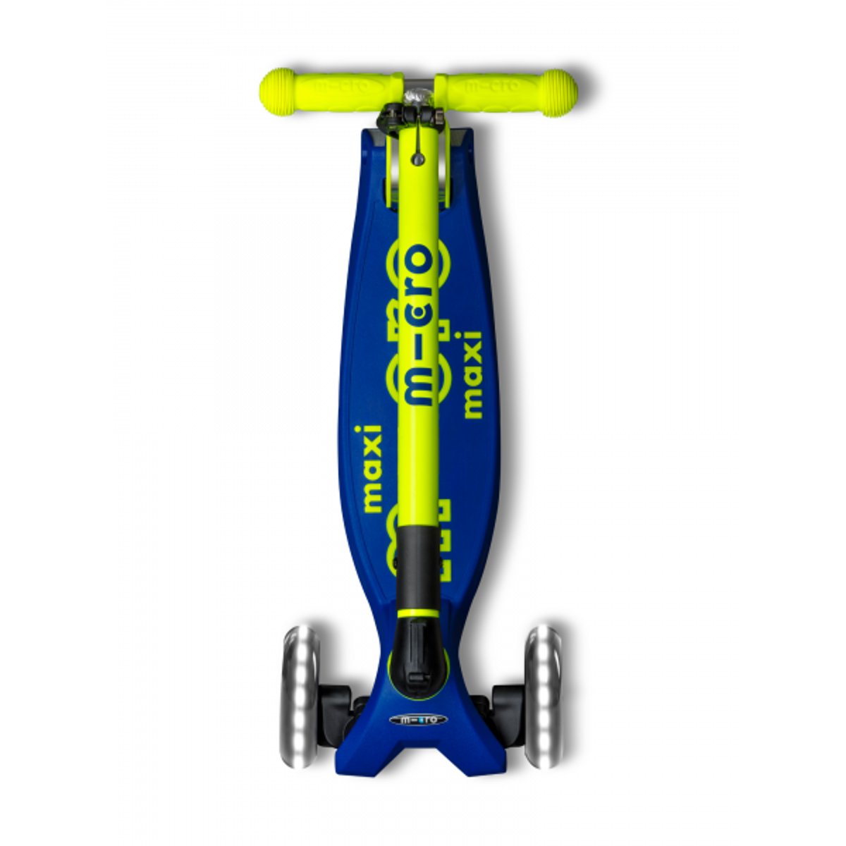 Maxi Micro Deluxe pliable LED - Néon Canari jaune, MICRO MOBILITY