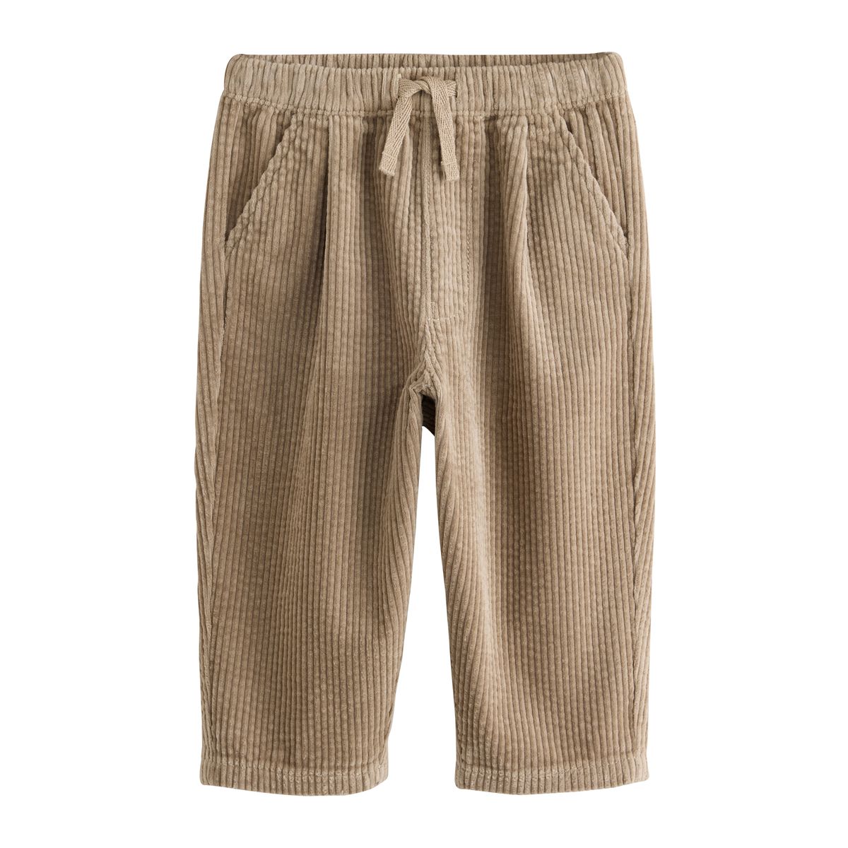 Pantalon en velours côtelé texturé, lot de 2 bleu/pierre, NEXT