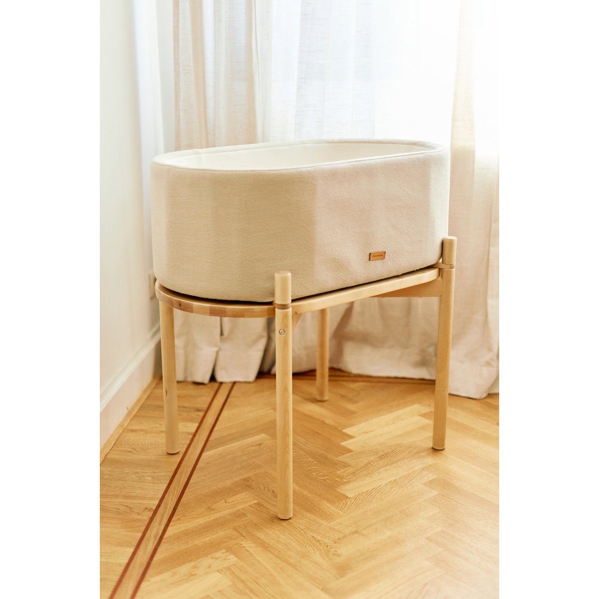 Berceau en lin beige doux, CHILDHOME