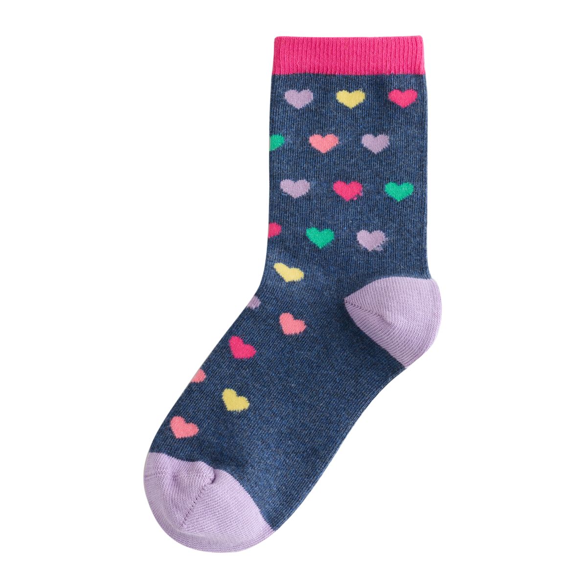 Socquettes coton licornes, 7 paires rose, vert et bleu marine, NEXT
