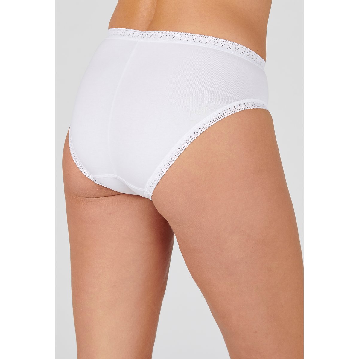 Culotte mini coton stretch blanc, DAMART
