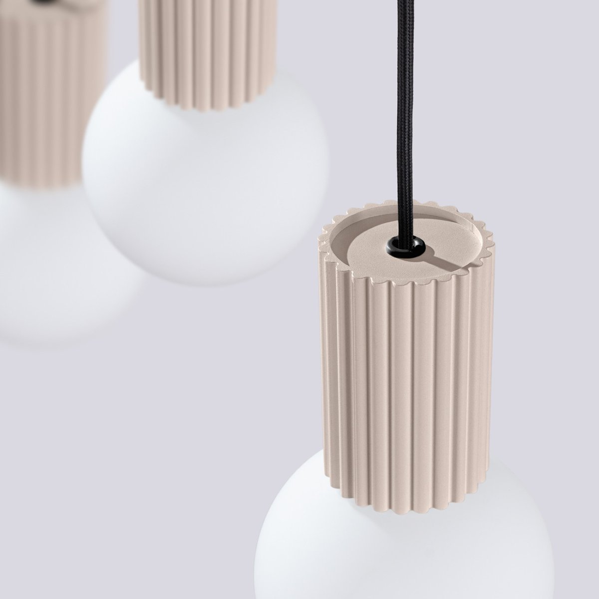 Suspension Aluminium Taupe G9 3 Halo taupe, EDEN