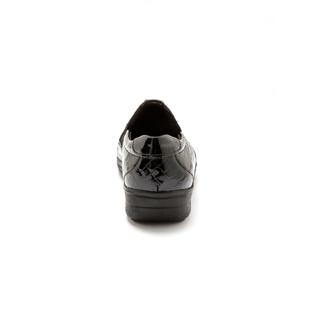 Sans-gêne (K-M) semelle amovible vernis noir, PEDICONFORT