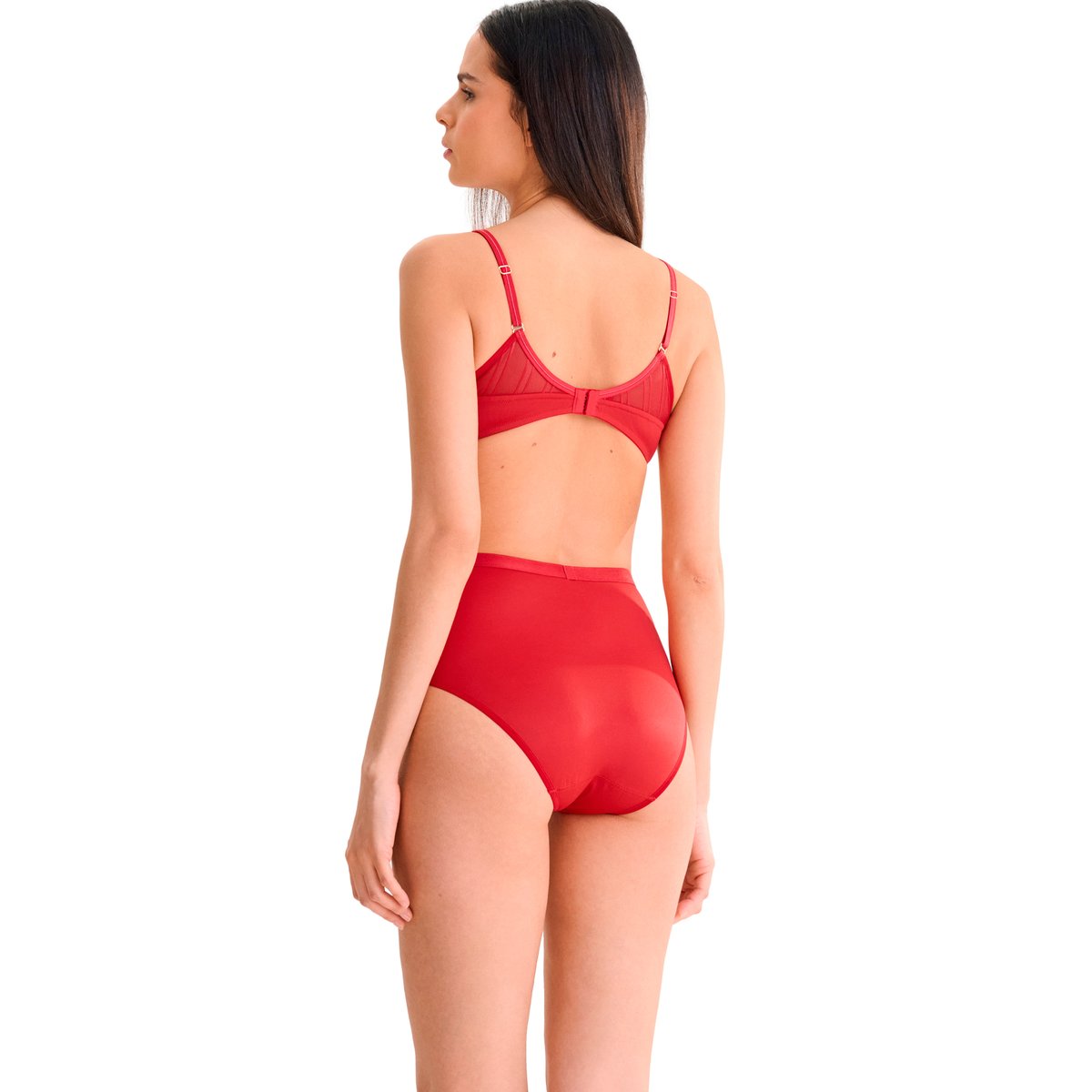 Culotte taille haute PRINCESS rouge, LISCA