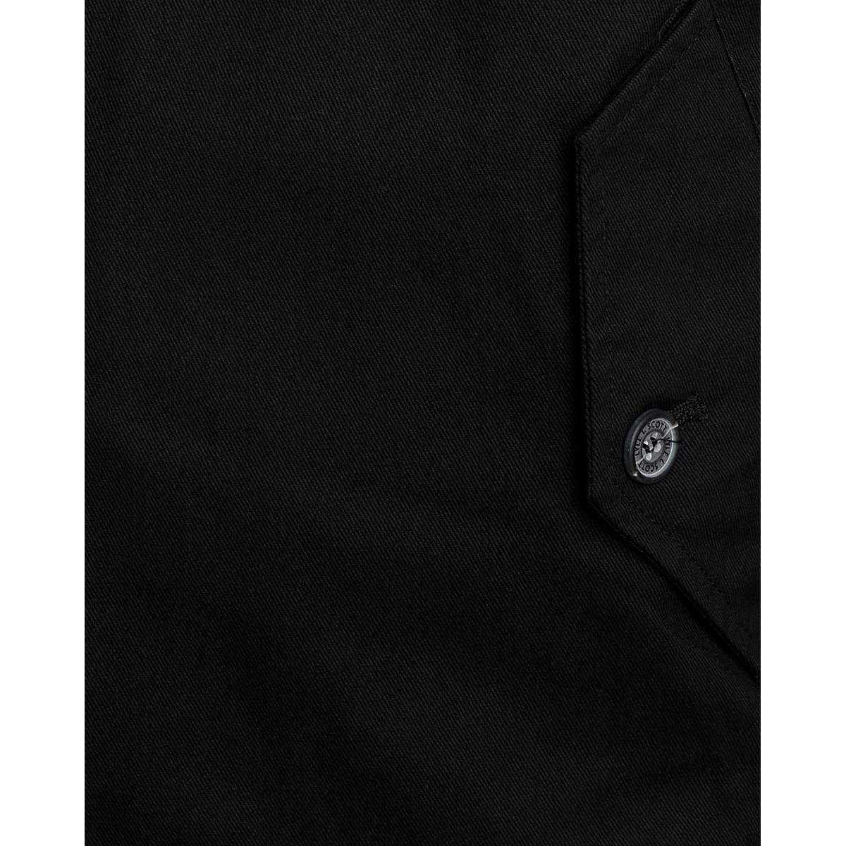 Veste col montant en coton noir jais, LYLE & SCOTT