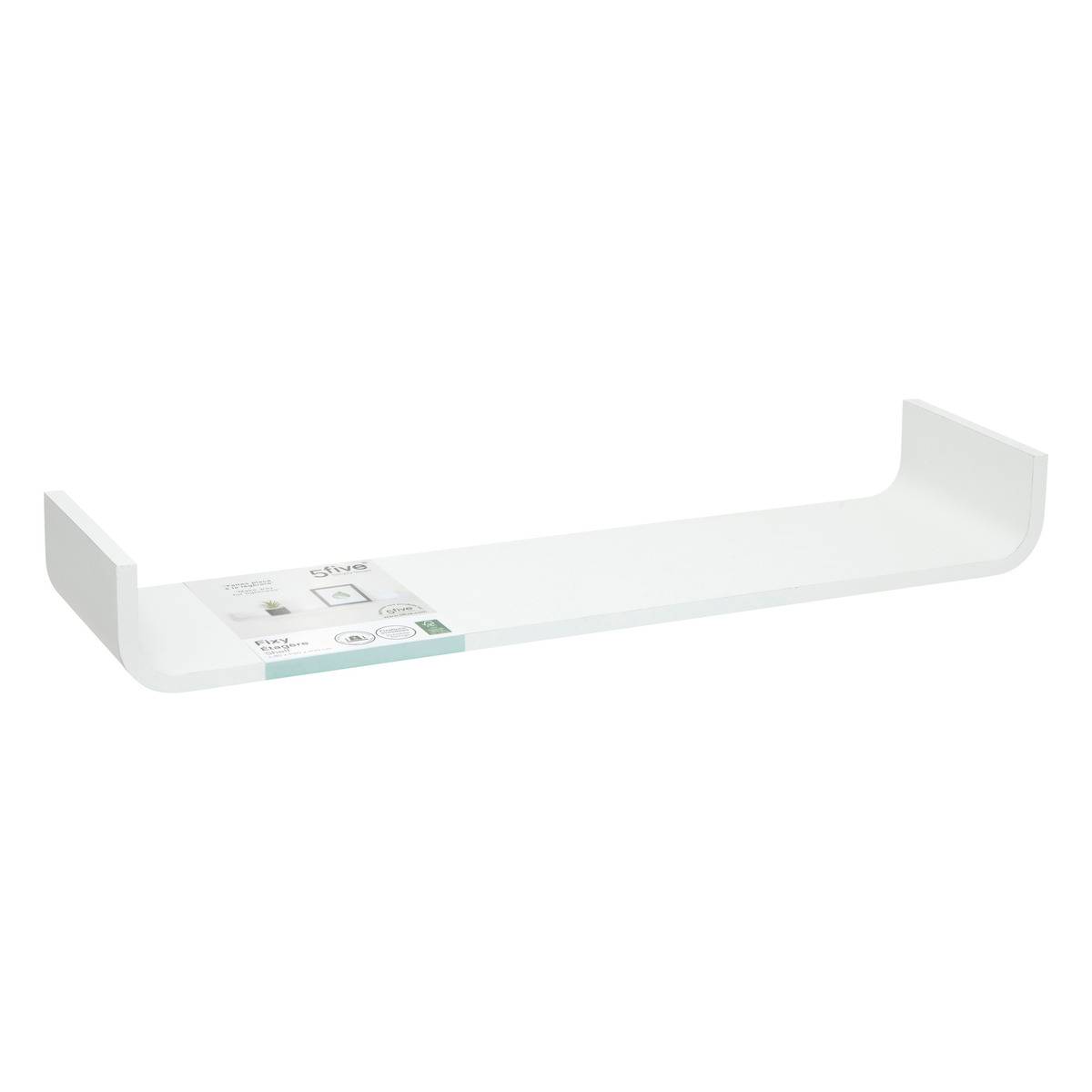 Étagère murale courbée FIXY blanc, 5FIVE SIMPLY SMART