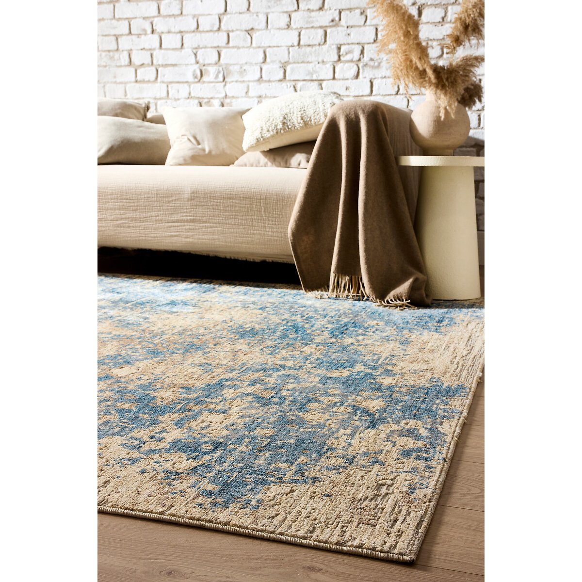 Oren Textured Rug blue, ORIGIN
