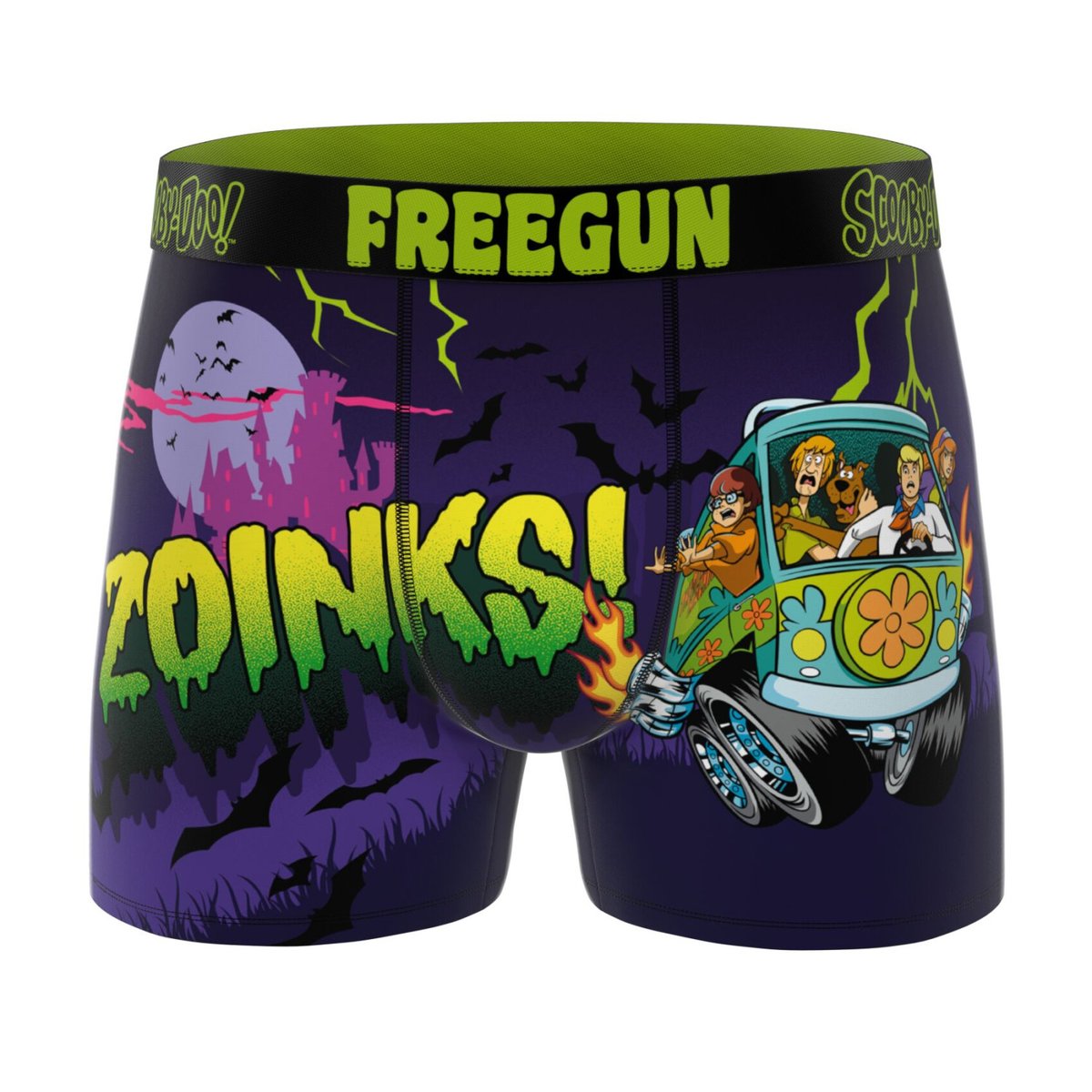 Lot De 3 Boxers Scooby-doo vert/violet/rouge/bleu foncé, FREEGUN