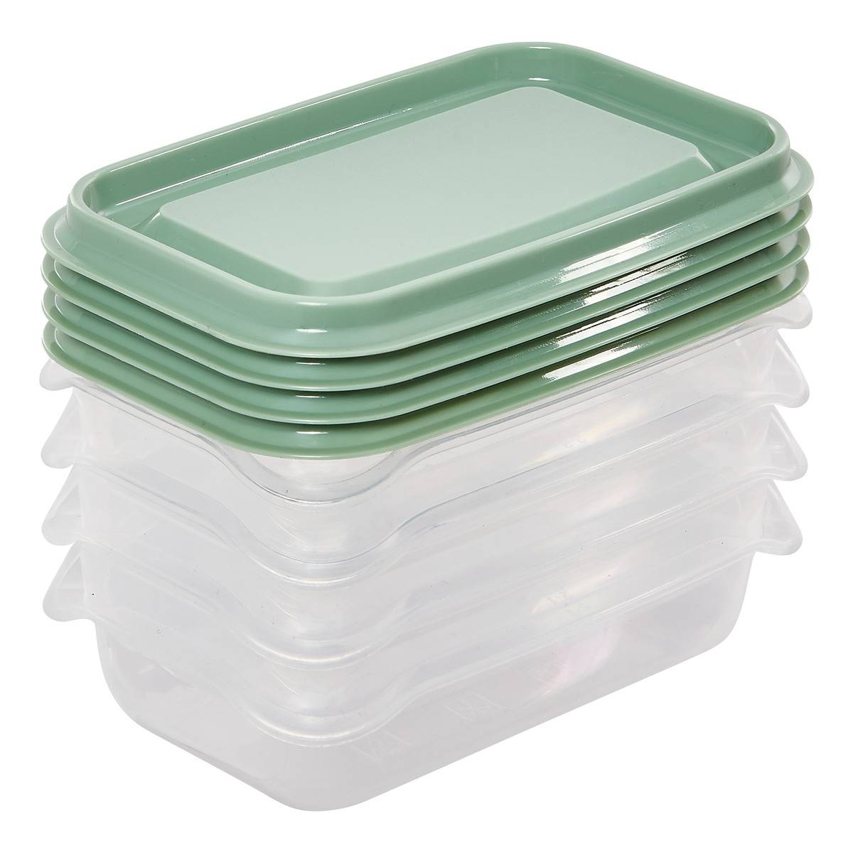 Lot de 12 boîtes de conservation ESSENTIELS transparent, 5FIVE SIMPLY SMART