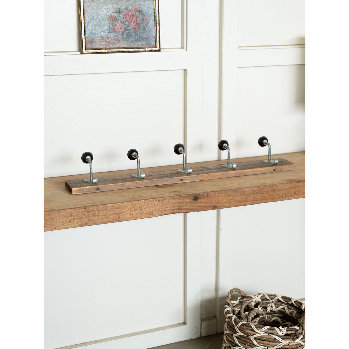 Porte-manteau de campagne en bois Max N°485 - Bon état bois foncé, DEBONGOUT