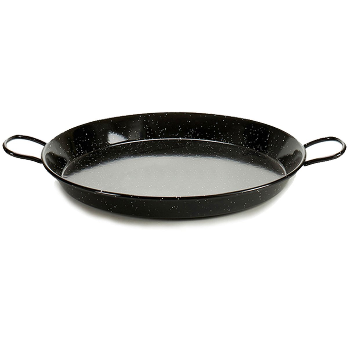 Poêle à paella en métal émaillé noir 34cm noir, WADIGA