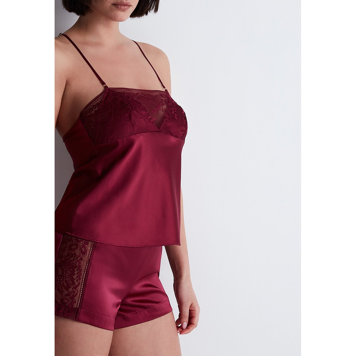 Top fines bretelles Midnight Whisper rouge, AUBADE