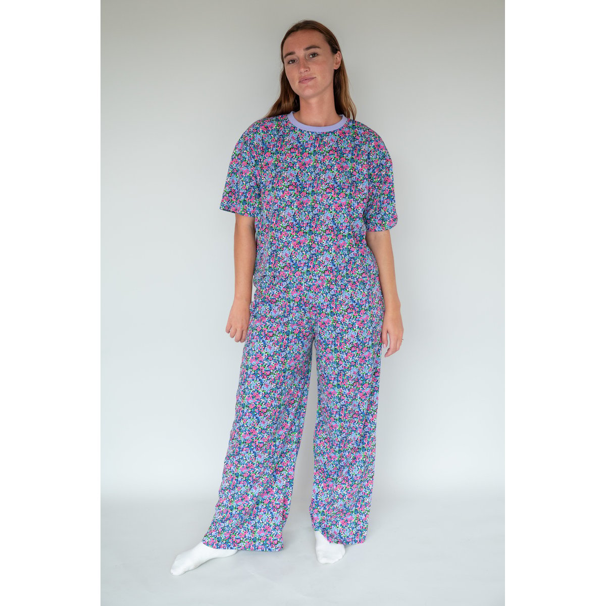 Pyjama long coton Confettis violet, WE ARE JOLIES