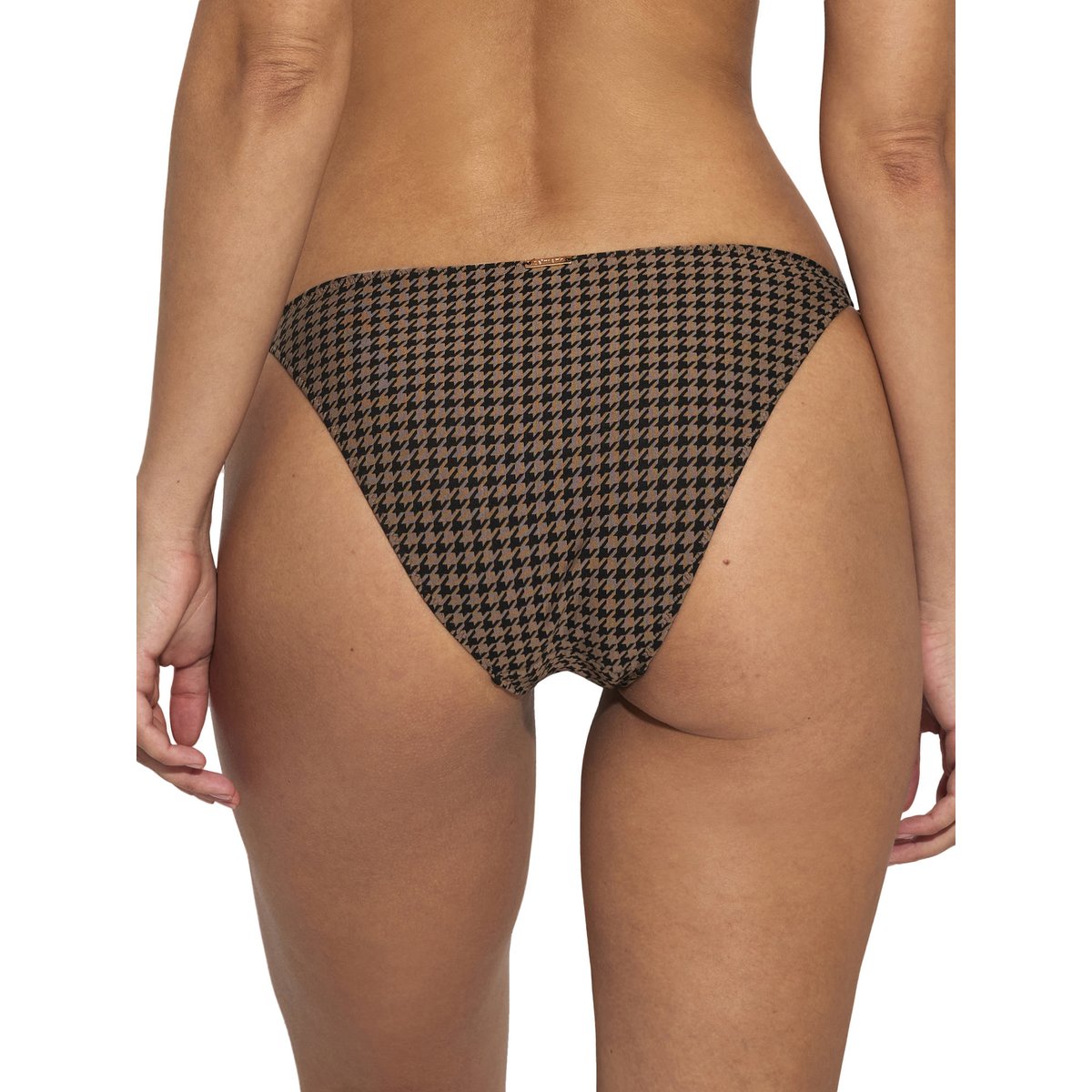 Bas maillot slip de bain taille basse à nouettes Corfu noir, SELMARK MARE