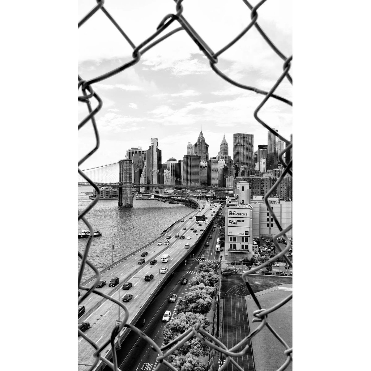 Papier peint New York vertical intissé, HEXOA