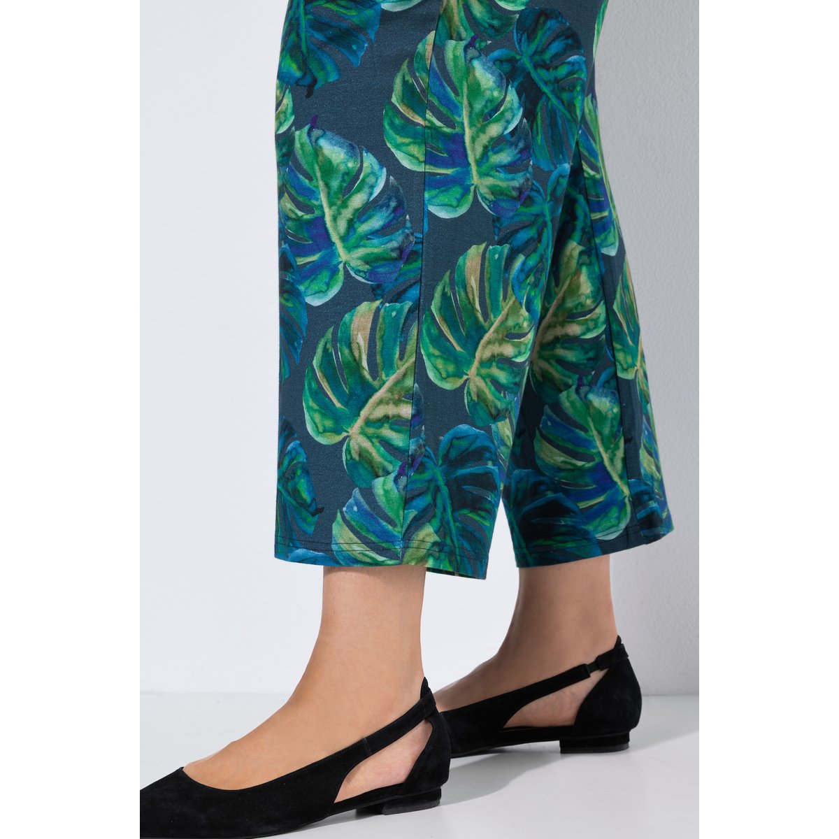 Pantalon 7/8 en jersey, imprimé marine, ULLA POPKEN