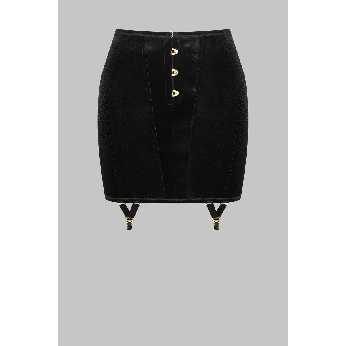 Jupe Porte-jarretelles - Scandale x Maison Close ROCOCO noir, MAISON CLOSE
