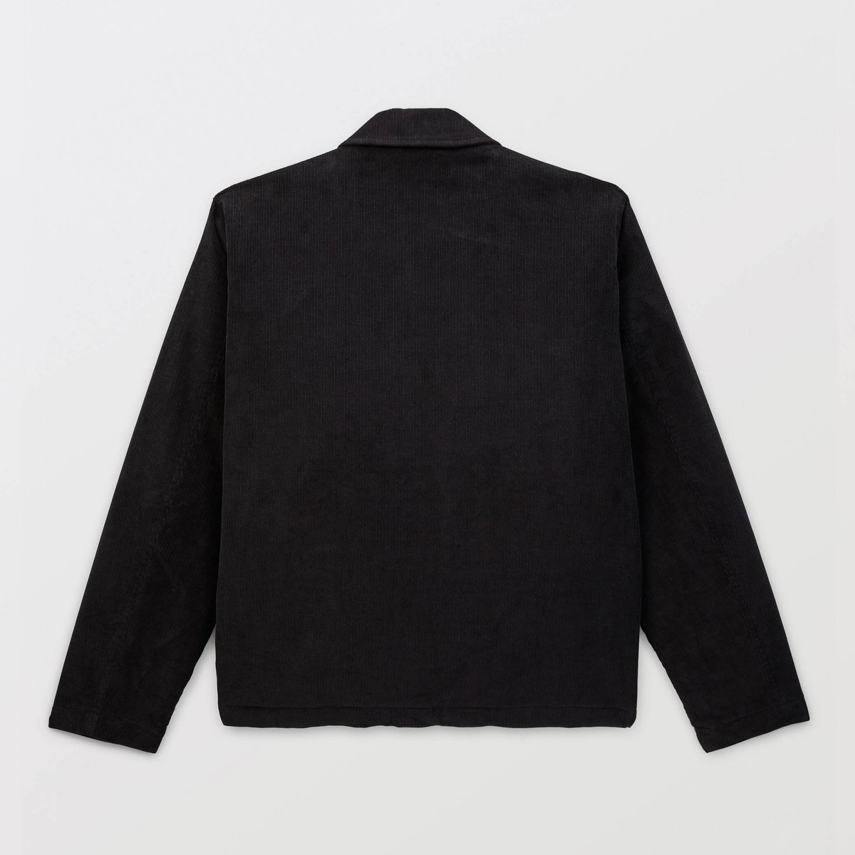 Veste col chemise en velours noir, MONOPRIX